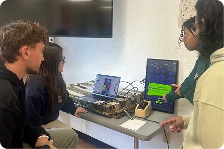 User testing session