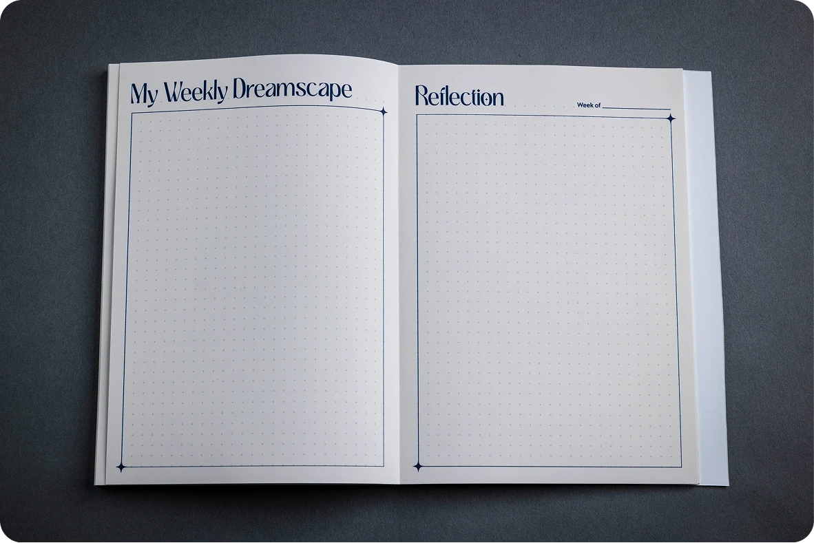 Celestial Dream Map and Journal closed on patterned background