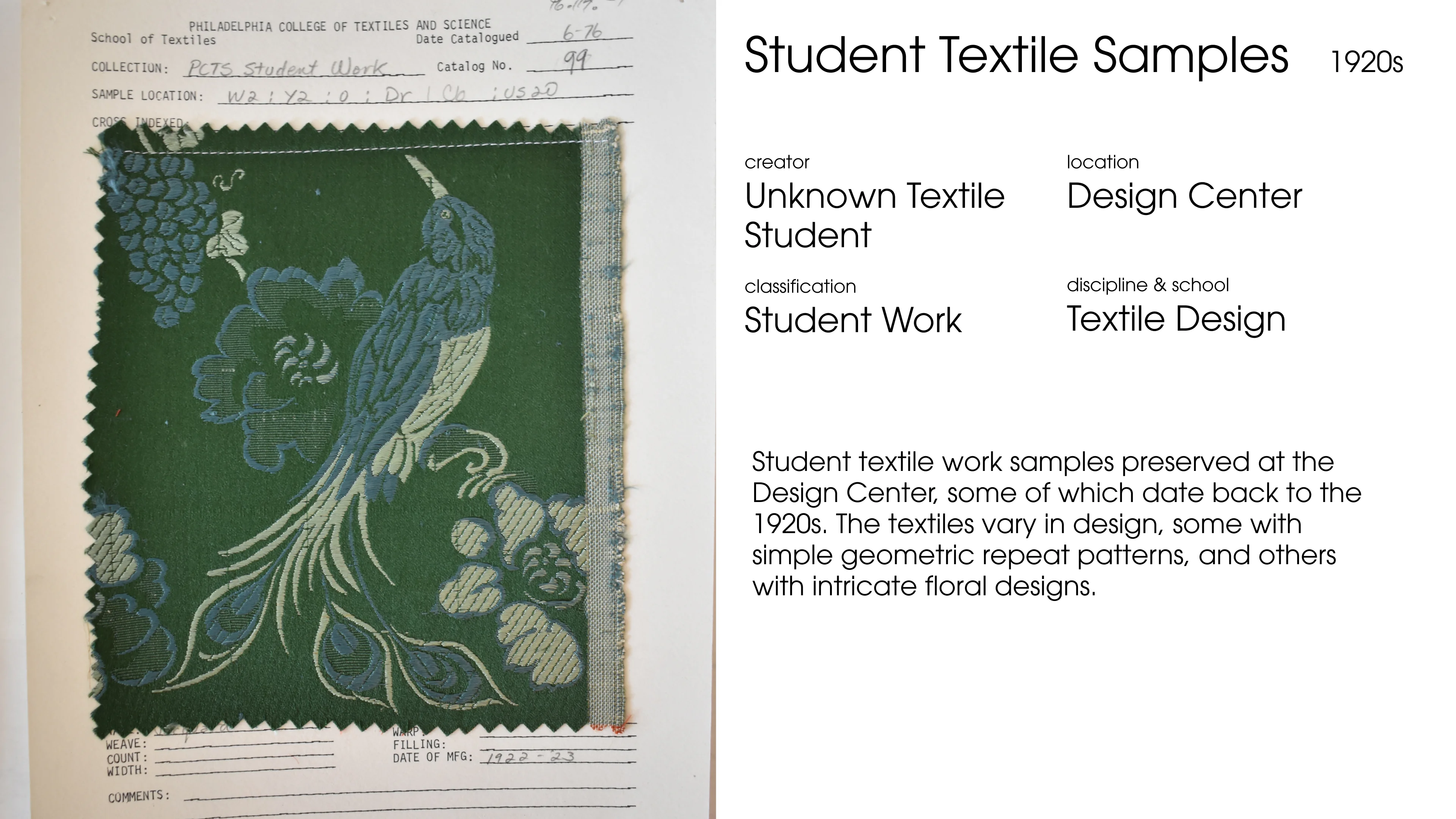 Archival and interview research findings