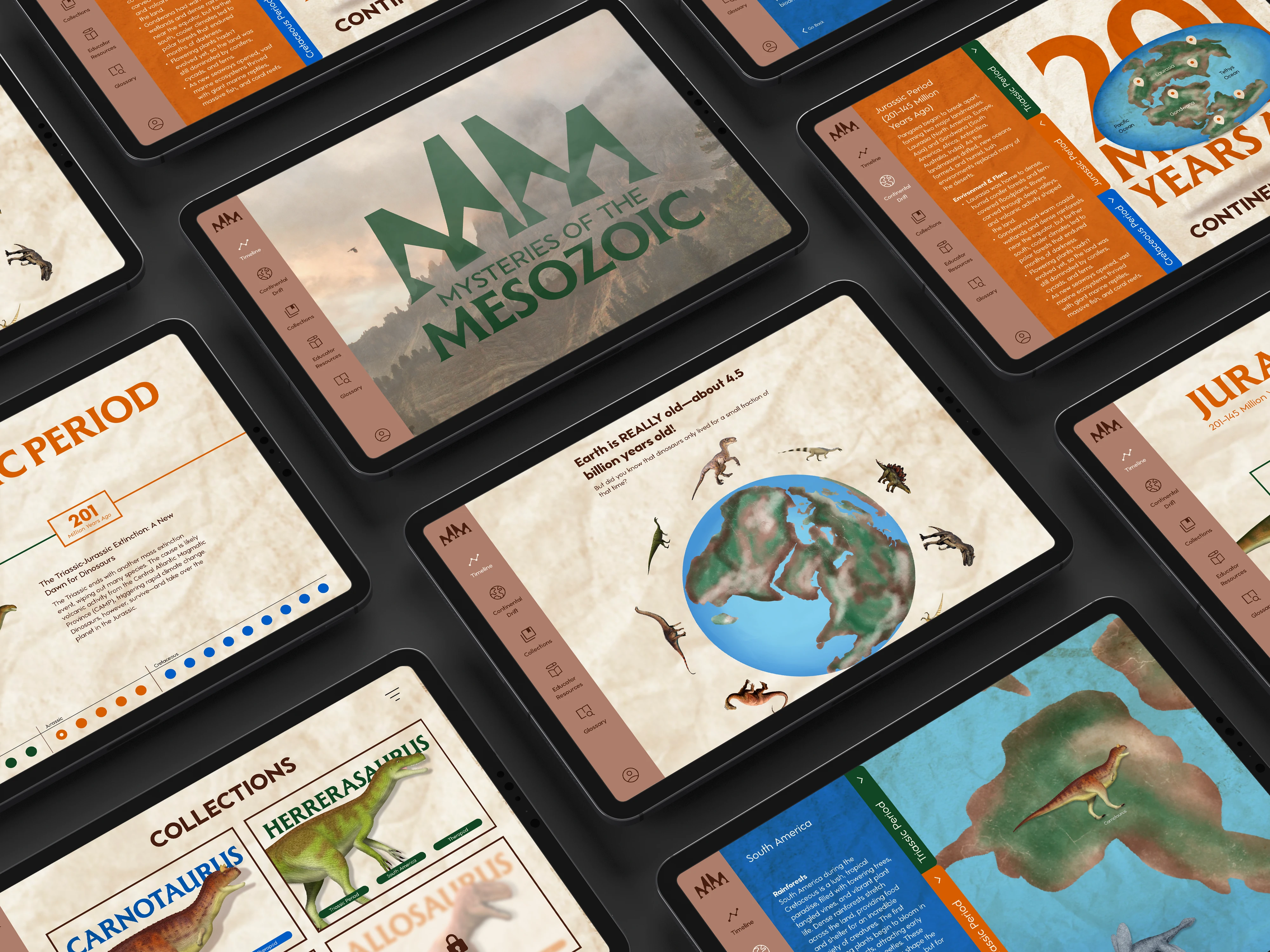 Final prototype interface screens