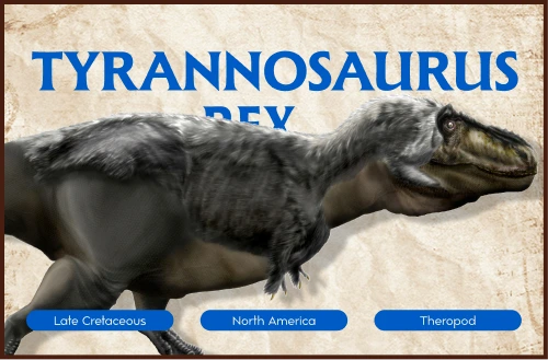 Dinosaur profile card design