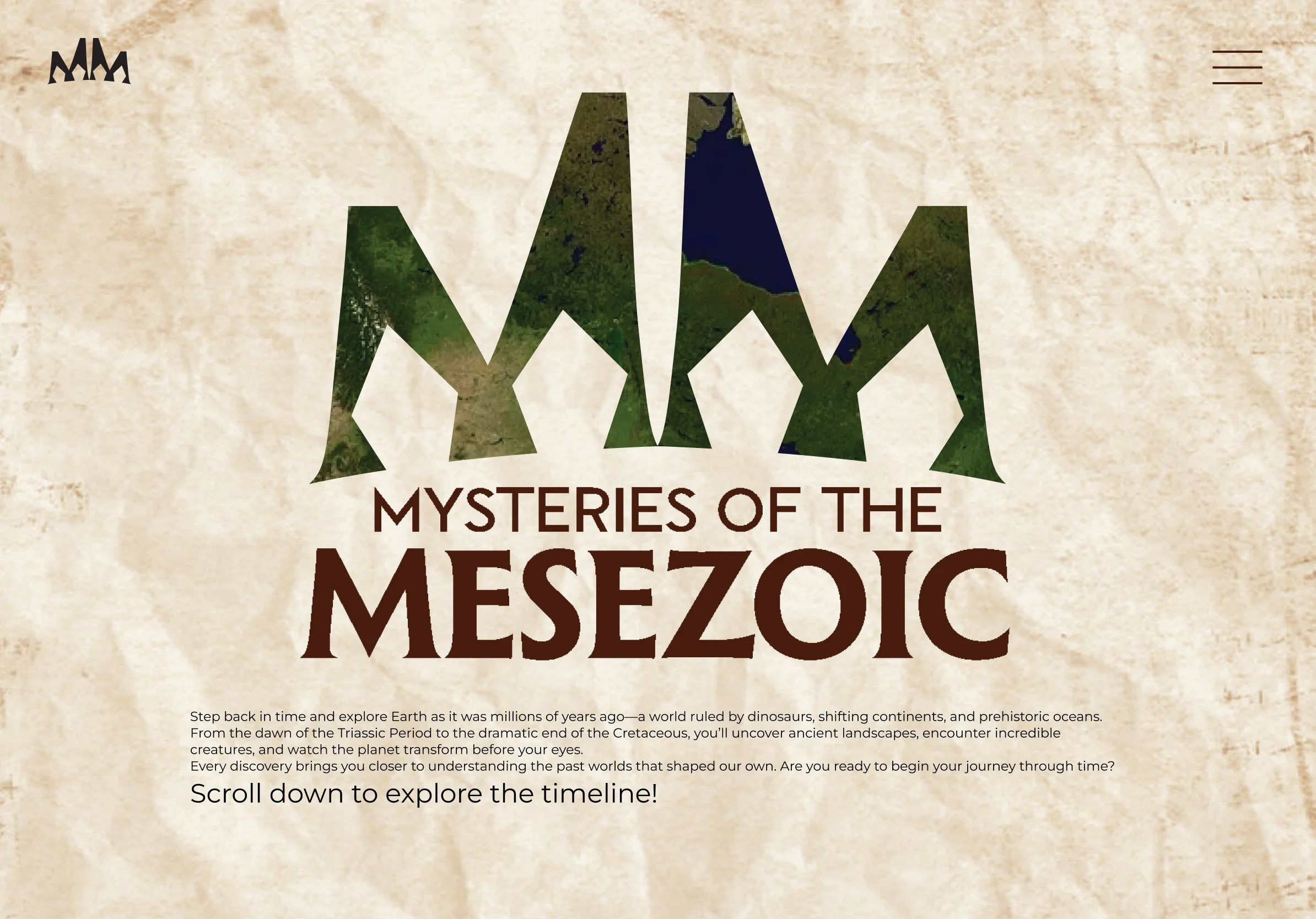 Timeline prototype screen